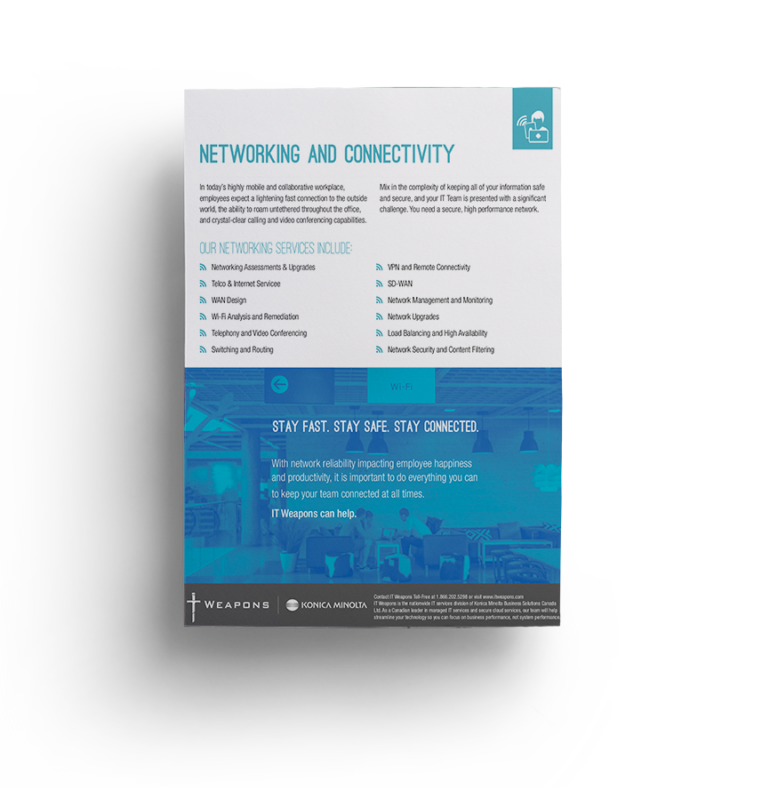 Brochure:  Mise en réseau et connectivité